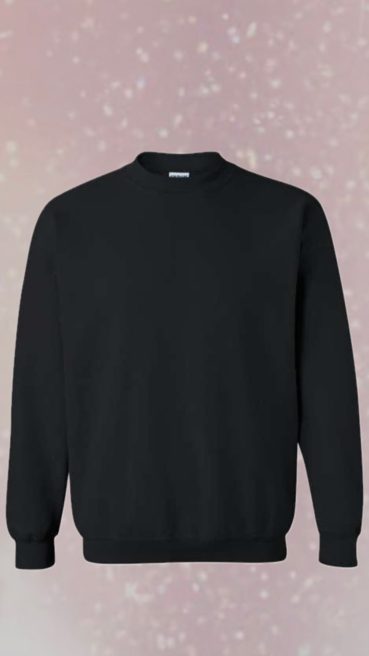 Black Long-Sleeve Crewneck