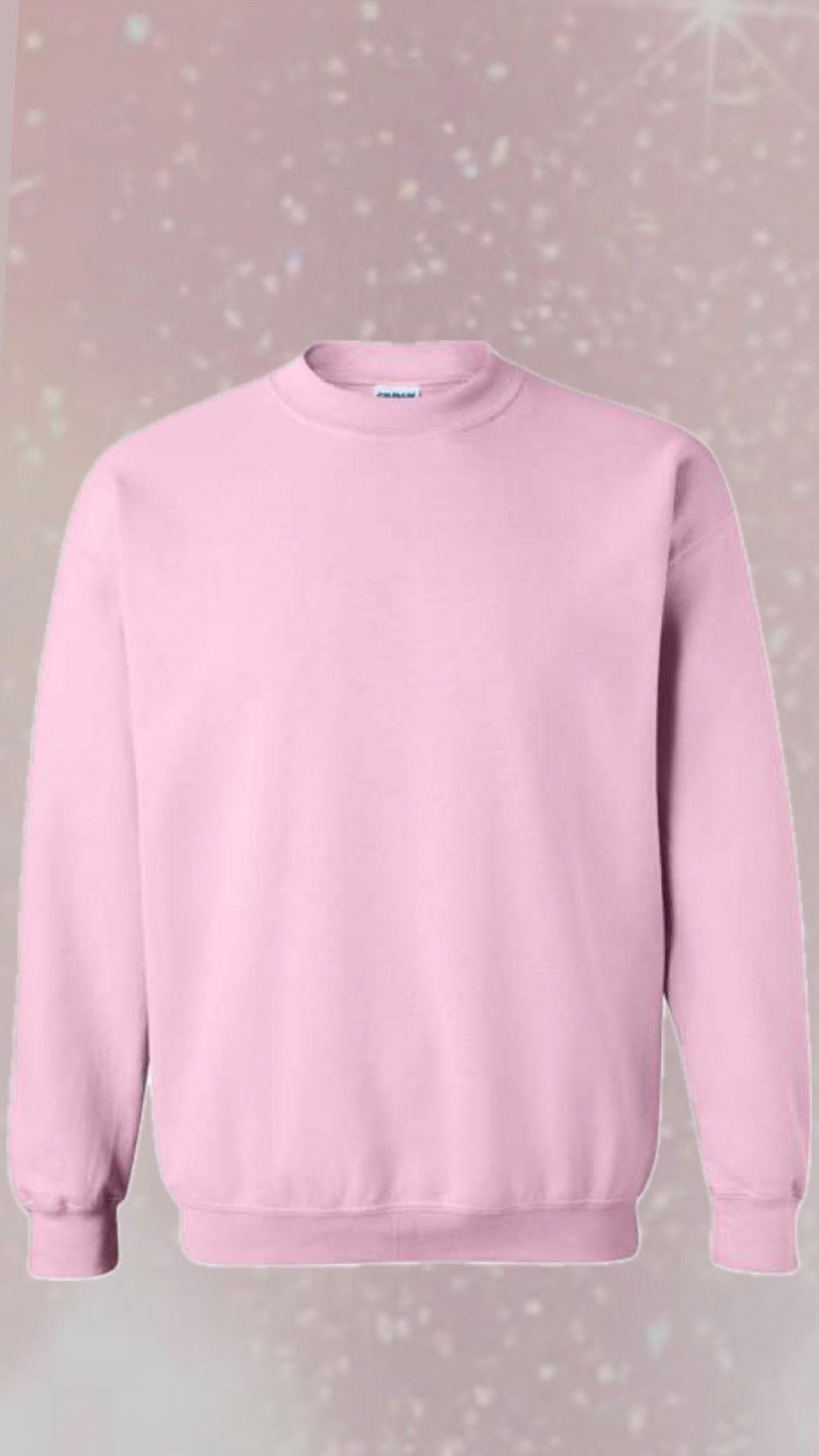 Pink Long-Sleeve Crew Neck